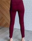 Magic Skinny 28" Pants in Wine