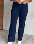 Magic Straight Pants in Navy