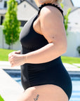 Maldives V-Neck Ruffle Detail Swimsuit