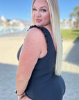 Maldives V-Neck Ruffle Detail Swimsuit
