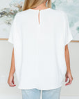 Mild Moments Pleat Detail Top