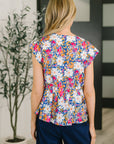 Mrs. Dependable Bow Detail Peplum Top