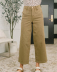 Nancy High Waist Wide Leg Ankle Jean with Vintage Front Yoke