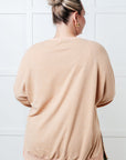 No Plain Jane Oversized Sweatshirt in Khaki