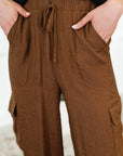 Off Duty Straight Leg Cargo Pants in Brown