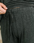 Ol' Reliable Top and Bottom Lounge Set in Charcoal