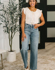 Picnic Petal Lace Detail Top