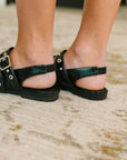 Pop of Color Pointy Toe Slip On in Black