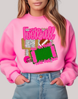 Preppy Stadium in Pink Sweatshirt