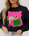 Preppy Stadium in Black Sweatshirt