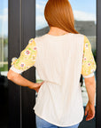Primrose on Puff Sleeves Top