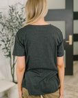 Rest Assured Basic Relaxed Tee in Charcoal