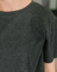 Rest Assured Basic Relaxed Tee in Charcoal