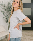 Rest Assured Basic Relaxed Tee in Heather Grey