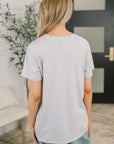 Rest Assured Basic Relaxed Tee in Heather Grey