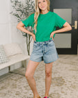 Rest Assured Basic Relaxed Tee in Kelly Green
