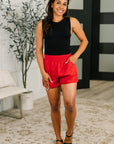 Rile Me Up High Waisted Shorts in Tomato