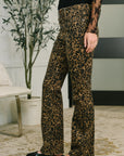 Roxy High Waist Bootcut Leopard Print