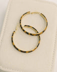 Sassy Assist Leopard Print Hoop Earrings