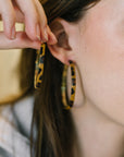 Sassy Assist Leopard Print Hoop Earrings