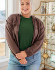 She's Got Game Cropped Jacket in Brown