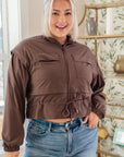 She's Got Game Cropped Jacket in Brown