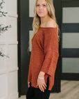 Slouchy Gal Off Shoulder Textured Top
