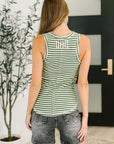 Snaccident Waiting to Happen Scooped Neck Tank in Green