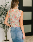 Snatched & Sassy Sheer Layering Top in Chartreuse