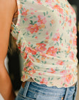 Snatched & Sassy Sheer Layering Top in Chartreuse
