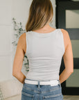 Start of Everything Round Neck Tank in Bone