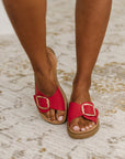 Strawberry Slip on Slide in Delight Red