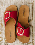 Strawberry Slip on Slide in Delight Red