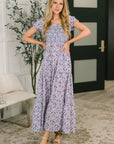 Sugar Talking Tiered Dress in Floral Print