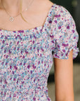 Sugar Talking Tiered Dress in Floral Print