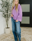 Sunday Snug Relaxed Pullover in Lavender