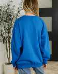 Sunday Snug Relaxed Pullover in Ocean Blue