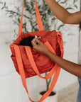 There She Goes Bag in Tomato