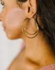 Two's a Party Double Hoop Earrings