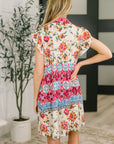 Wanted Whimsy Collared Printed Dress