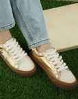Jumping jacks Metallic Faux Leather Star Sneakers
