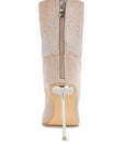 Podstar Rhinestones Embellished Foldover Boots
