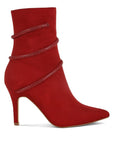 Roda Rhinestone Wrap-Around Stiletto Boots