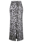 Honey Slit Leopard Midi Skirt