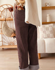 Coffee Side Seam Rivet Detail Ankle Length Casual Jeans