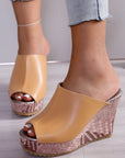 PU Leather High Heel Sandals