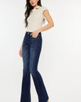 Kancan Full Size Mid Rise Slim Flare Jeans