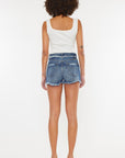 Kancan Distressed Button Fly Denim Shorts