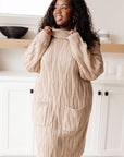 Bundled Beauty Turtleneck Sweater Dress
