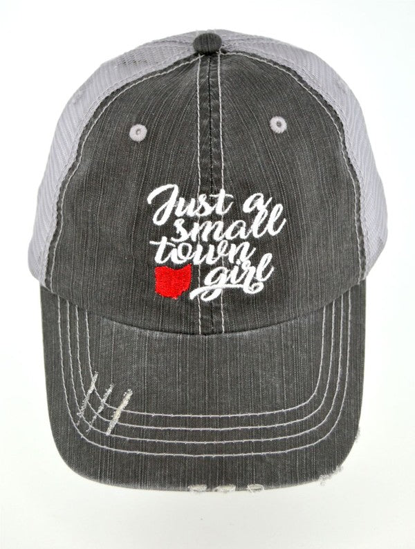 Just A Small Town Girl Ohio Trucker Hat